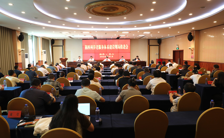 湘西州养老服务体系建设现场推进会会场