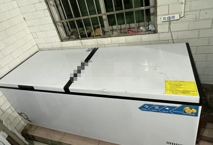 有一台商用大冰柜，一台家用小冰箱